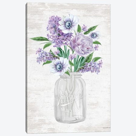 Floral Bouquet II Canvas Print #LLI11} by lettered & lined Canvas Artwork