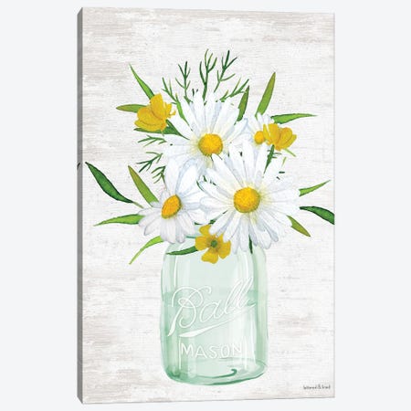 Floral Bouquet III Canvas Print #LLI12} by lettered & lined Canvas Art