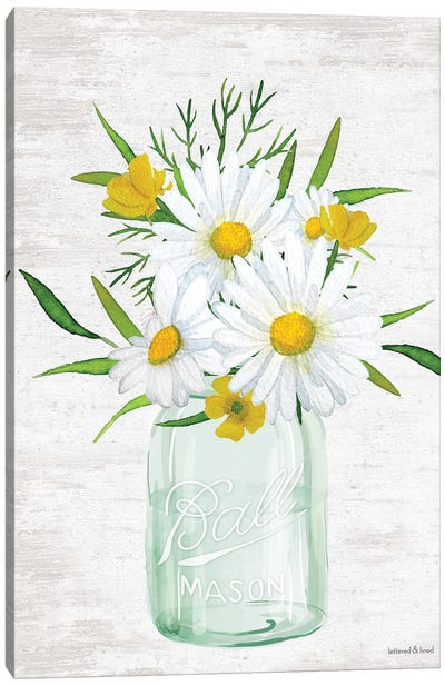 Floral Bouquet III Canvas Art Print - lettered & lined