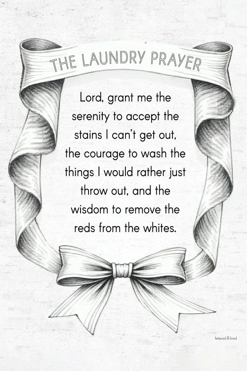 The Laundry Prayer - Bow Series