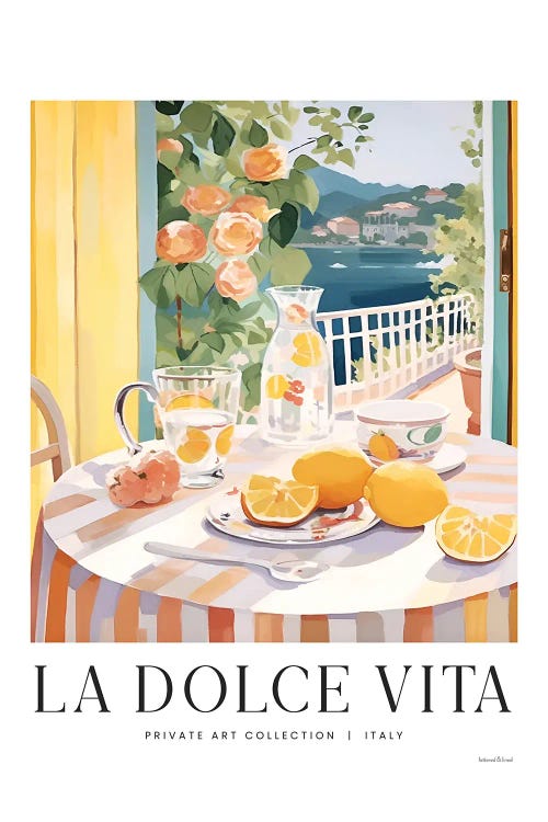 La Dolce Vita by lettered & lined wall art