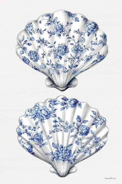 Floral & Botanical Patterns: Toile Seashells by lettered & lined