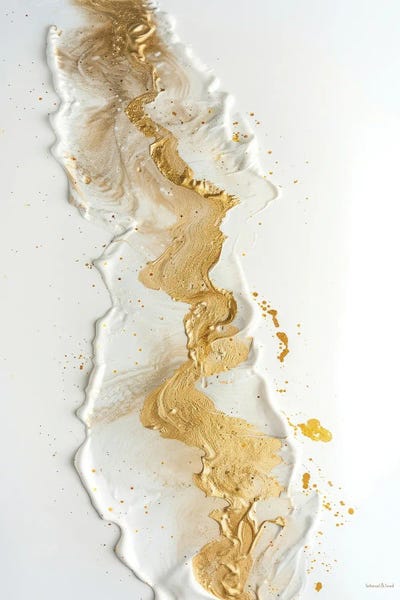 lettered & lined: Golden Flow I by lettered & lined