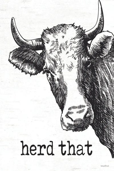 Herd That by lettered & lined framed wall art