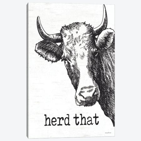 Herd That Canvas Print #LLI23} by lettered & lined Canvas Art Print