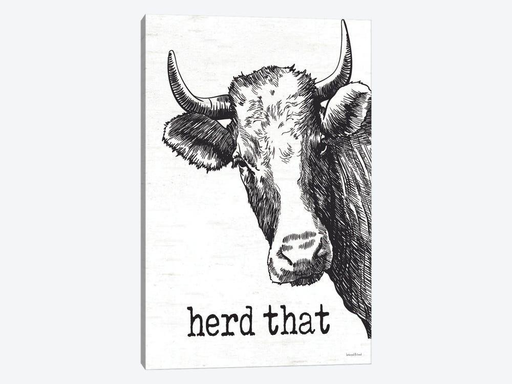 Herd That by lettered & lined 1-piece Canvas Art