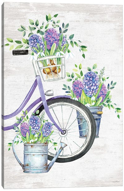 Hyacinth Harvest Canvas Art Print - lettered & lined