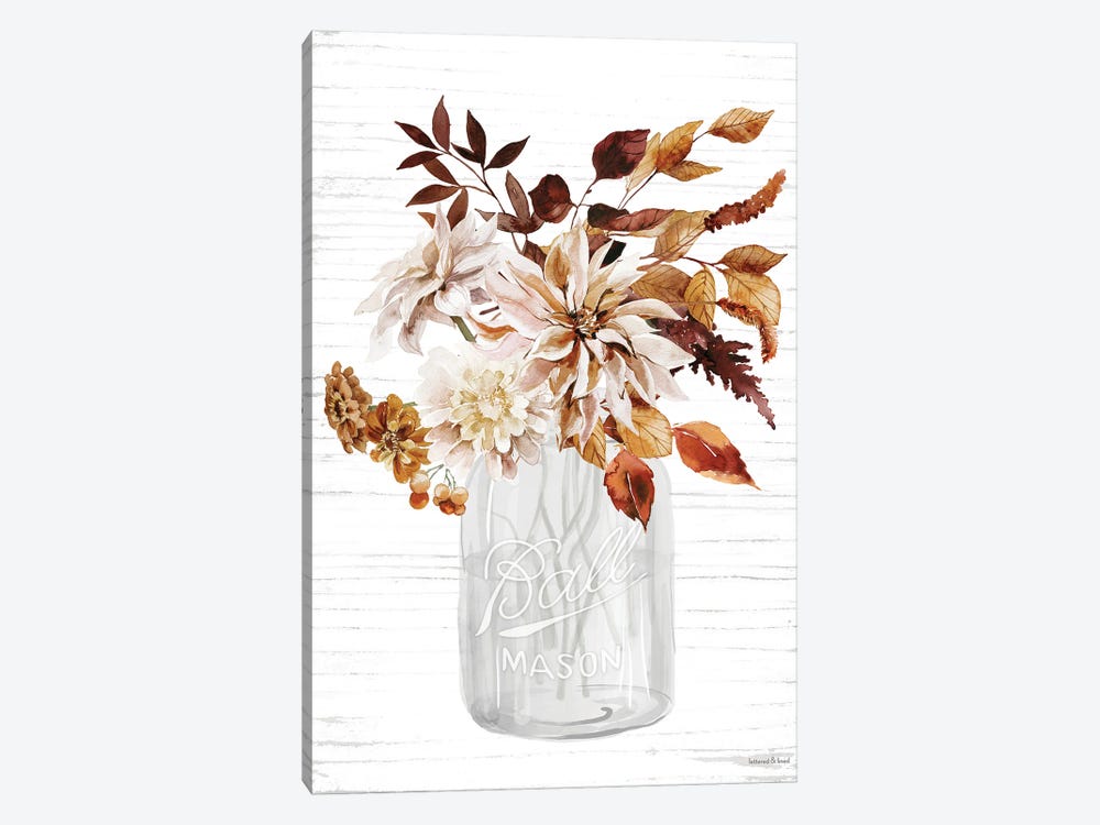 Autumn Floral I by lettered & lined 1-piece Canvas Art Print