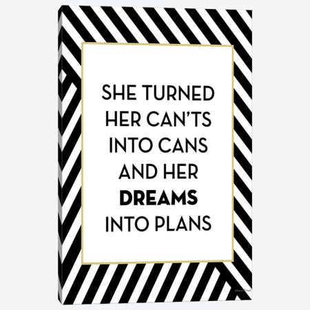 Dreams Canvas Print #LLI48} by lettered & lined Canvas Print
