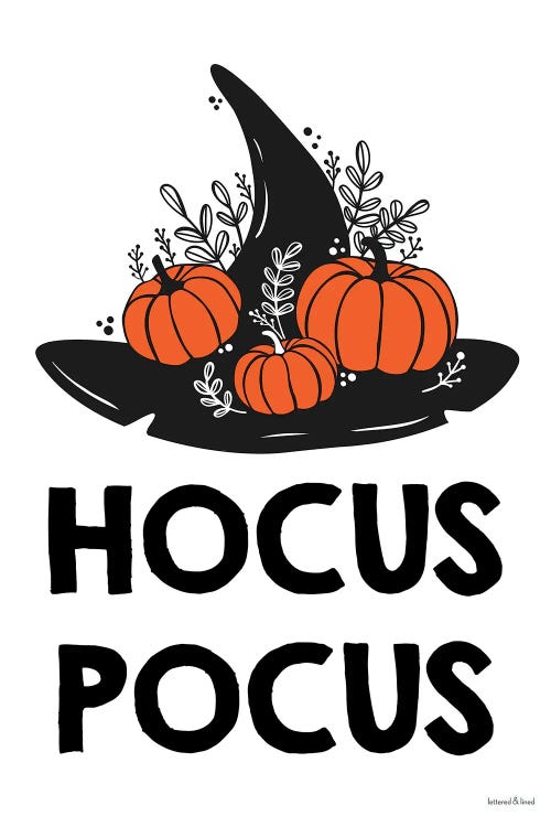 Hocus Pocus by lettered & lined wall art