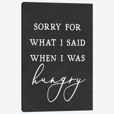 I Was Hungry Canvas Print #LLI77} by lettered & lined Canvas Art Print