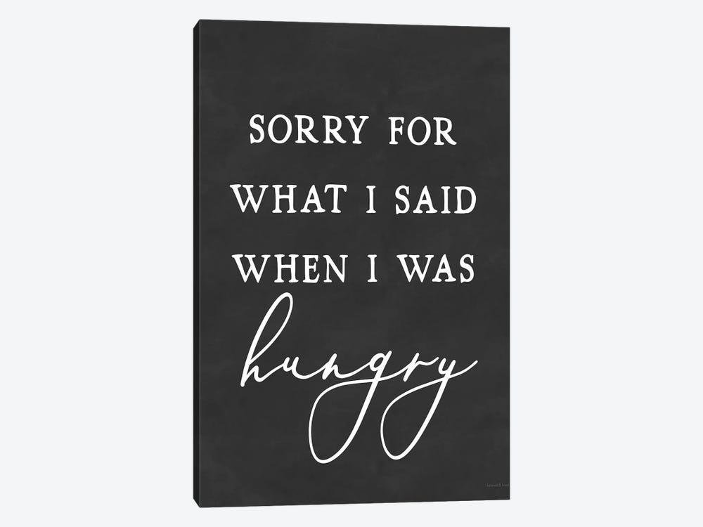 I Was Hungry by lettered & lined 1-piece Art Print
