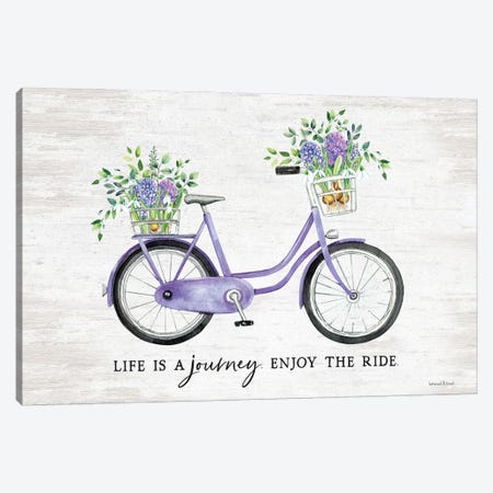 Enjoy The Ride Canvas Print #LLI8} by lettered & lined Canvas Wall Art