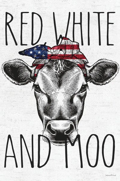 American Décor: Red, White And Moo by lettered & lined