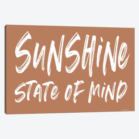 Sunshine State Of Mind Canvas Print #LLI96} by lettered & lined Canvas Art Print
