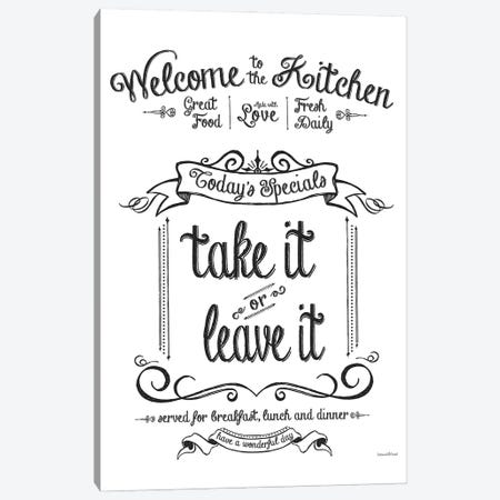Take It Or Leave It Canvas Print #LLI97} by lettered & lined Art Print