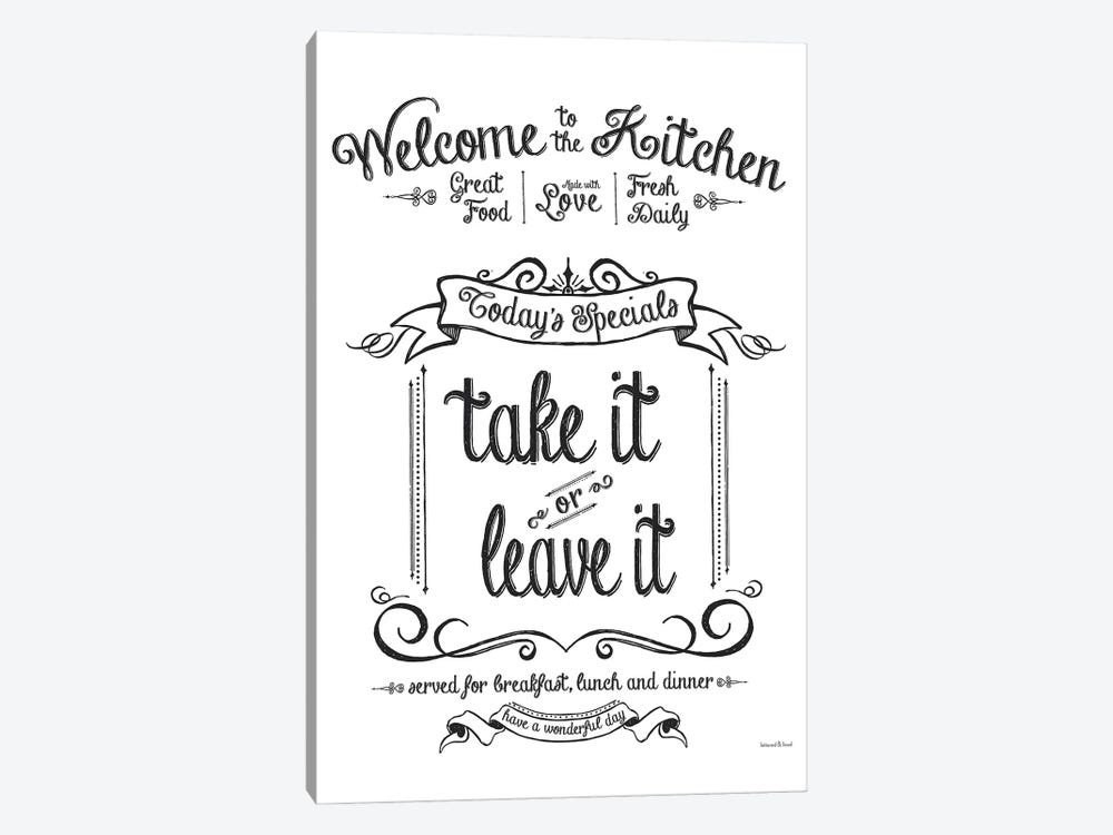 Take It Or Leave It by lettered & lined 1-piece Art Print