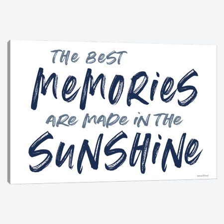 The Best Memories Canvas Print #LLI98} by lettered & lined Canvas Art