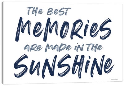 The Best Memories Canvas Art Print - lettered & lined
