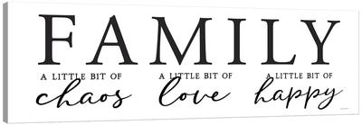 Family Canvas Art Print - lettered & lined