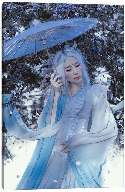 Blue Dragon Canvas Art Print - Lillian Liu