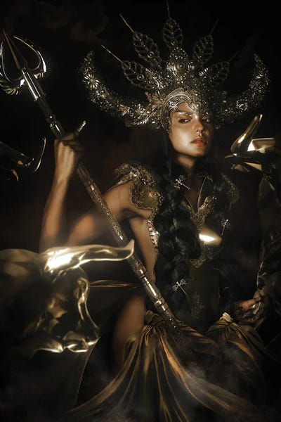 Taurus by Lillian Liu metal wall art