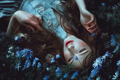 Periwinkle Dreamer by Lillian Liu canvas print