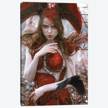 The Witch Canvas Print #LLL5} by Lillian Liu Canvas Wall Art