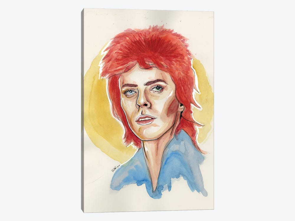 David Bowie by Sean Ellmore 1-piece Canvas Wall Art