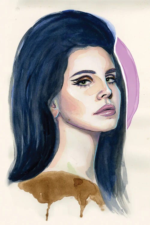 Lana Del Rey I Canvas Artwork by Sean Ellmore | iCanvas