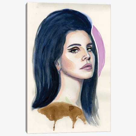 Lana Del Rey I Canvas Print #LLM22} by Sean Ellmore Art Print