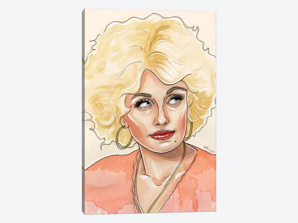 Dolly Parton 9 To 5 by Sean Ellmore 1-piece Canvas Art