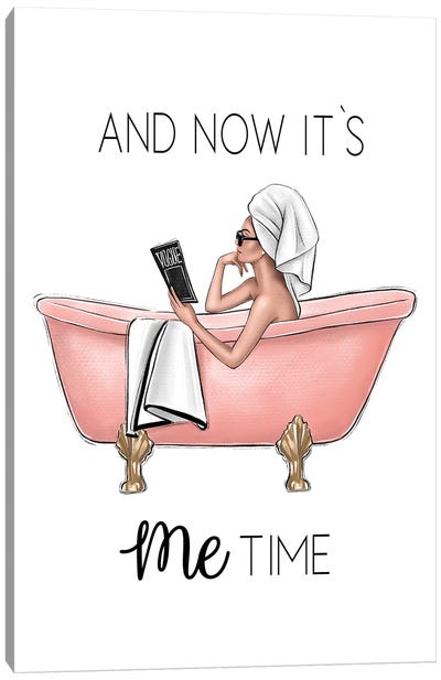 Me Time II Canvas Art Print - Bathroom Nudes Art