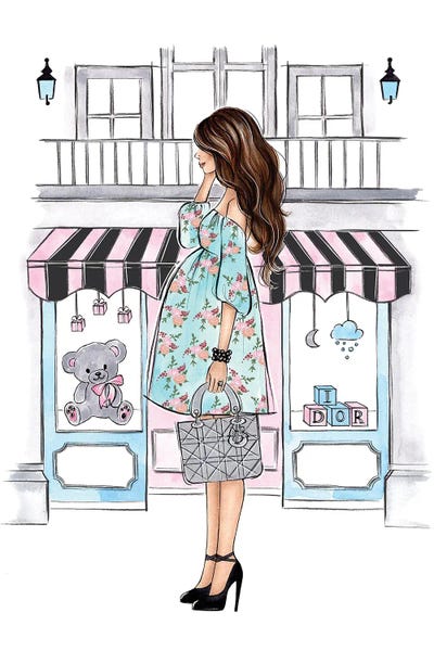 Bags & Purses: Mom To Be Brunette by LaLana Arts