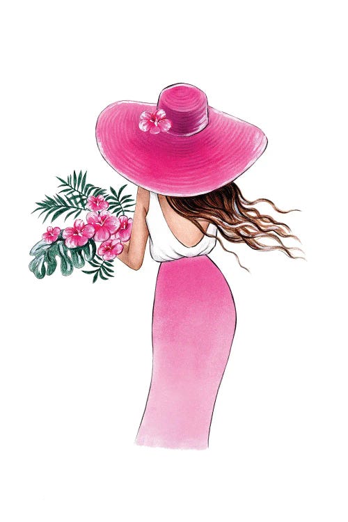 Tropical Bouquet by LaLana Arts wall art