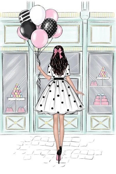 Sweets Shop Brunette Girl