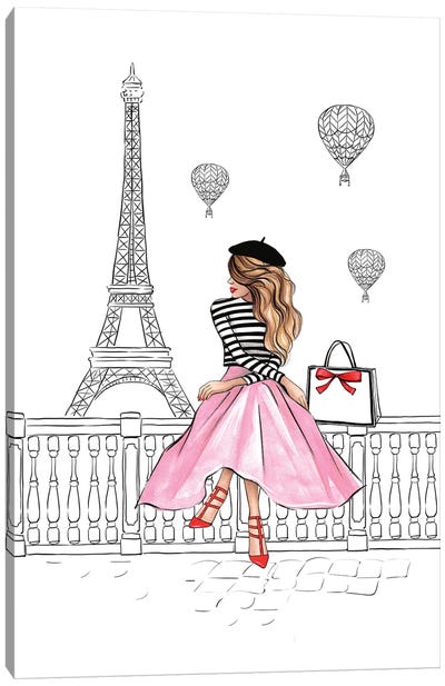Paris Canvas Art Print - Barbiecore