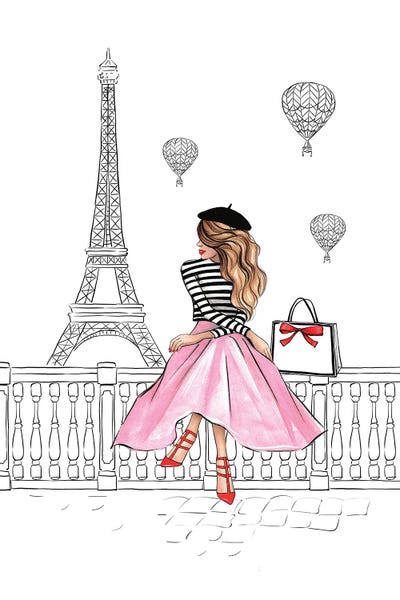 Eiffel Tower: Paris by LaLana Arts