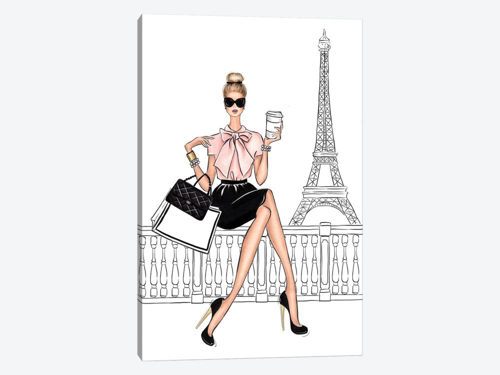 By The Eiffel Tower Blonde by LaLana Arts 1-piece Art Print