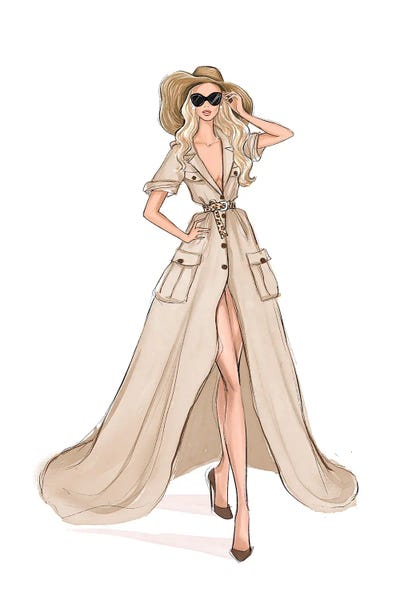 LaLana Arts: Safari Dress Lady by LaLana Arts