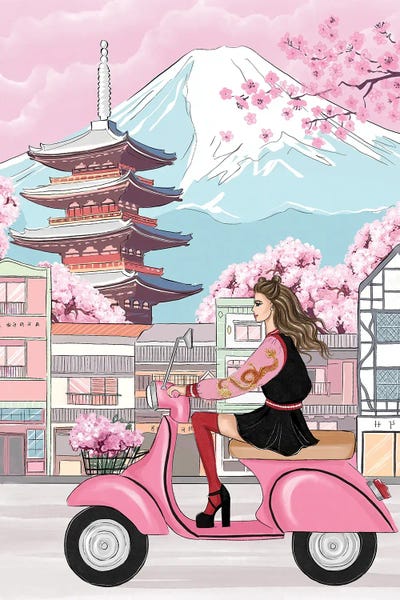 LaLana Arts: Girl In Spring Japan by LaLana Arts