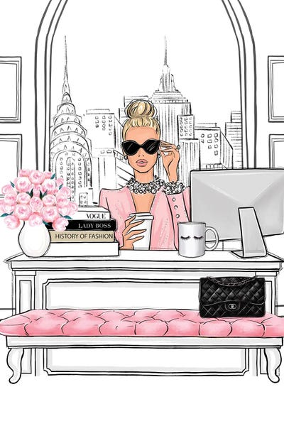 Girl Boss by LaLana Arts framed wall art