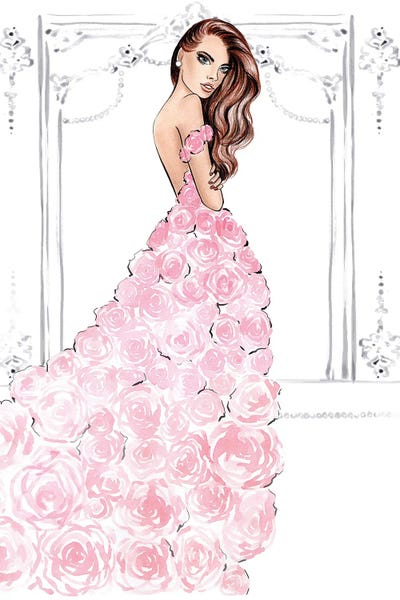 Rose Dress Natural by LaLana Arts framed wall art