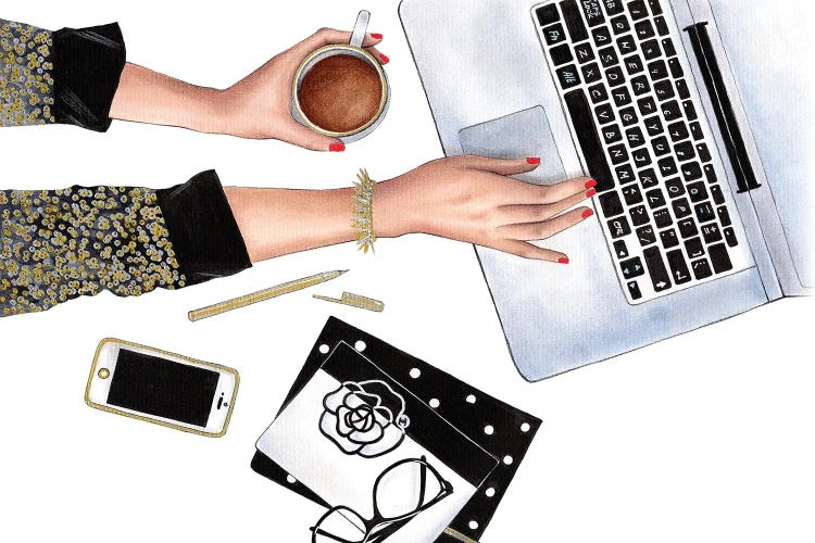 Working Time II by LaLana Arts wall art
