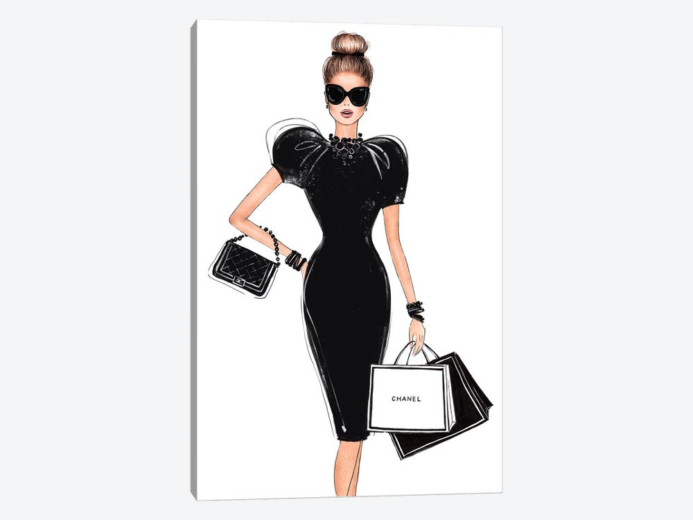 Shopping In Style by LaLana Arts 1-piece Art Print