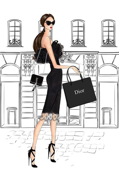 Dior: Shopping In Style Brunette by LaLana Arts
