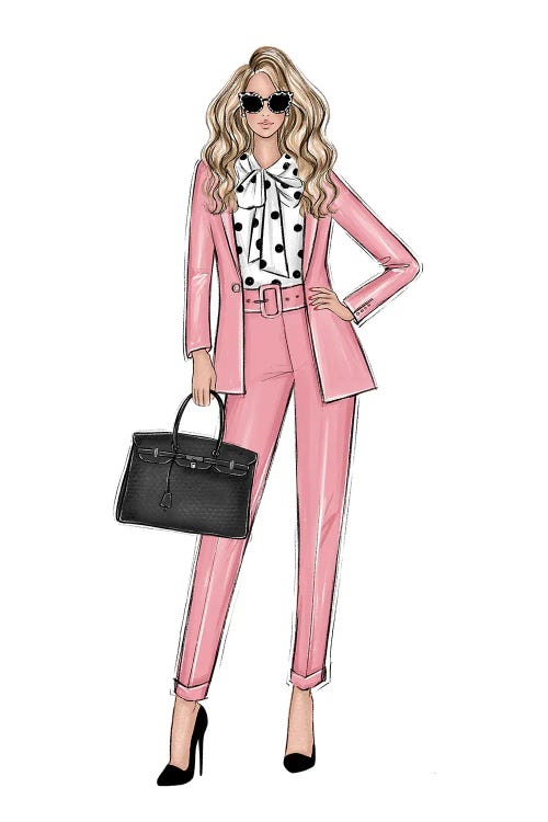 Girl Boss In Pink Blonde