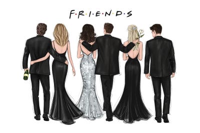 Friends Canvas Wall Art by LaLana Arts iCanvas