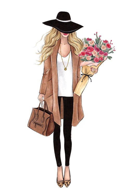 Fall Outfit Blonde by LaLana Arts wall art