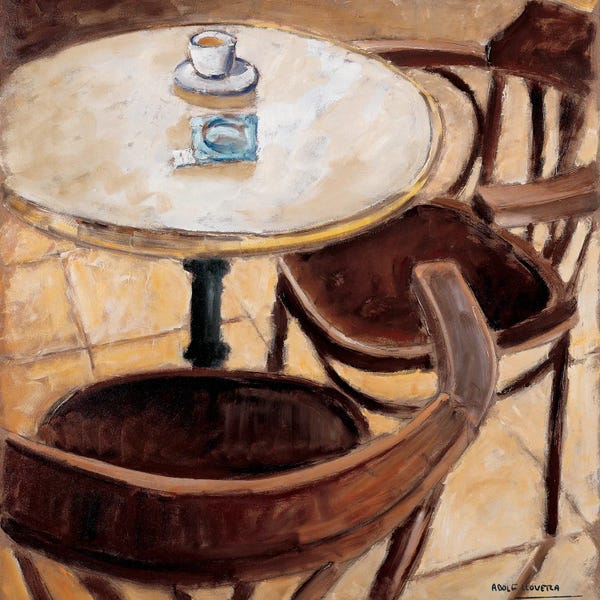 Cafes: Together Forever I by Adolf Llovera
